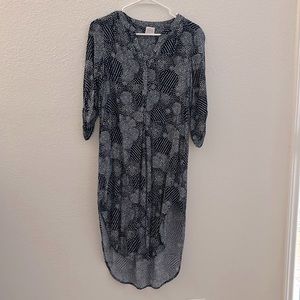 Dress, blue and white, size small, Brand: Cupid